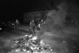 Police at homecoming riot, St. Cloud State University