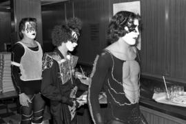 People dressed as members of KISS attend the Halloween Hullabaloo, St. Cloud State University