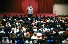Author Maya Angelou speaks at the Atwood Memorial Center (1966) ballroom, St. Cloud State University