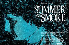 Summer and Smoke theatre production poster, St. Cloud State University