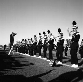 Marching band performs, St. Cloud State University