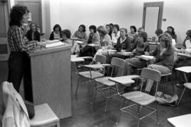 Social Work students in class, St. Cloud State University