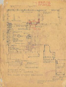 Alumni House (1973) architectural drawings, St. Cloud State University