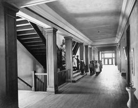 Children line up in a hallway, Riverview (1913), St. Cloud State University