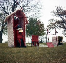 Homecoming outdoor display, St. Cloud State University