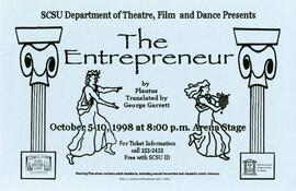 The Entrepreneur theatre production poster, St. Cloud State University