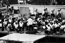 An orchestra plays, Lemonade Concert and Art Fair, St. Cloud State University