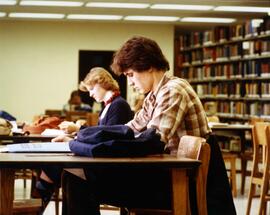 Students study at Centennial Hall (1971), St. Cloud State University