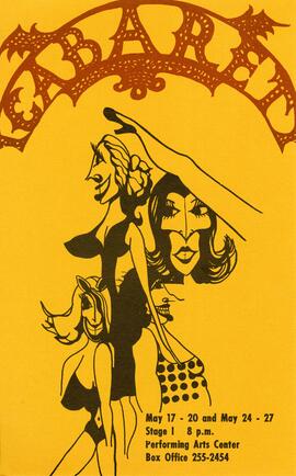 Cabaret theatre production poster, St. Cloud State University