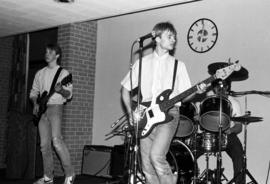 A band plays during the KVSC trivia weekend closing ceremonies, St. Cloud State University, Phil ...