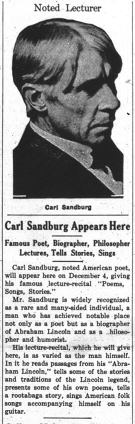 Carl Sandberg, St. Cloud State University