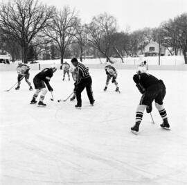 St. Cloud State University plays against Lakehead University in men's hockey