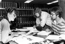 Students study at Centennial Hall (1971), St. Cloud State University