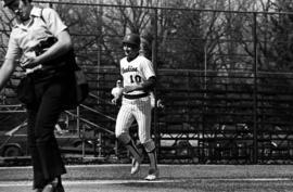 Jim Eisenreich trots home during a St. Cloud State University baseball game against Northern State University