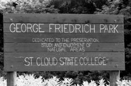 George Friedrich Park sign, St. Cloud State University