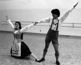 Folkdancers Tammy Hull and Todd Nishimura, St. Cloud State University