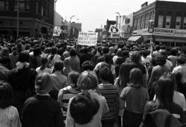 Vietnam War protest in downtown St. Cloud