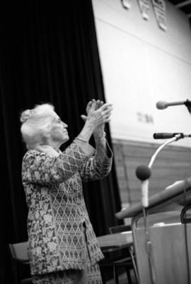 Maggie Kuhn at Women's Conference at Halenbeck Hall (1965), St. Cloud State University