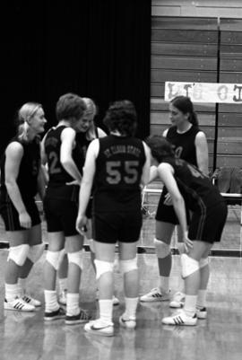 St. Cloud State volleyball plays against Mankato State