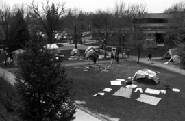 MEChA hunger strike site, St. Cloud State University