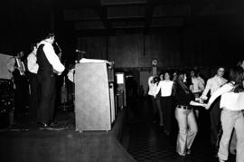 A polka band plays at a Mardi Gras party at Atwood Memorial Center (1966), St. Cloud State University