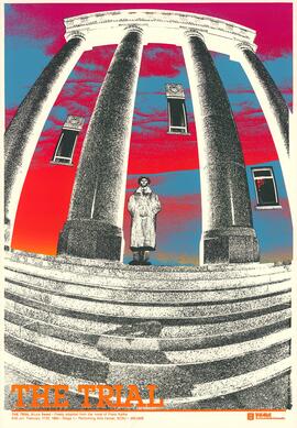 The Trial, theater production poster, St. Cloud State University
