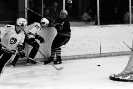 St. Cloud State University plays against Mankato State University in men's hockey