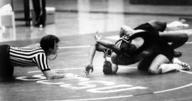 St. Cloud State University wrestling against Augsburg College