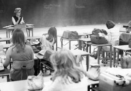 Alice Wick teaches a class, St. Cloud State University