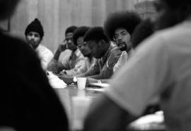 B-SURE members meet at the Minority Center, St. Cloud State University