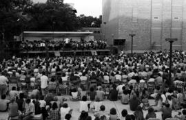 An orchestra plays, Lemonade Concert and Art Fair, St. Cloud State University