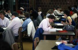 Students study at Centennial Hall (1971), St. Cloud State University