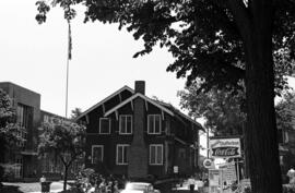 Old Newman Center being moved through campus, St. Cloud State University