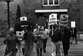 St. Cloud State faculty march on campus in support of striking teachers, St. Cloud State University