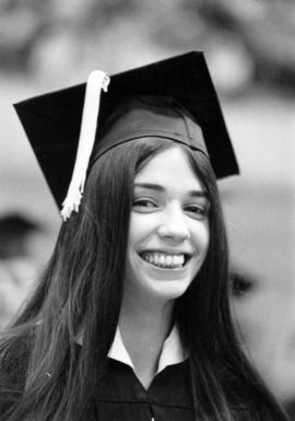 Woman at commencement, St. Cloud State University