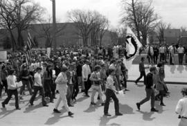 Vietnam War protest on campus, St. Cloud State University