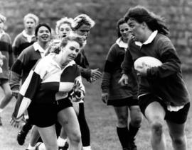 Women's rugby game, St. Cloud State University