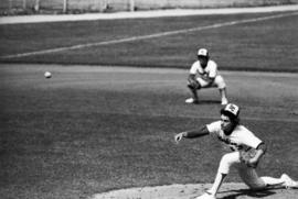 Dan Meyer pitches a ball during a St. Cloud State University baseball game against the University of Minnesota-Duluth