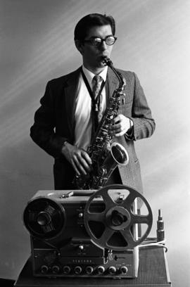 A man plays a saxophone, St. Cloud State University