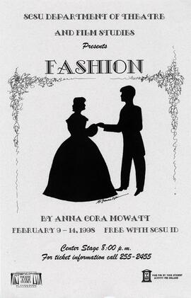 Fashion theatre production poster, St. Cloud State University