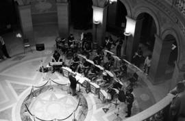 Jazz band performs at the Minnesota state capitol in St. Paul, St. Cloud State University