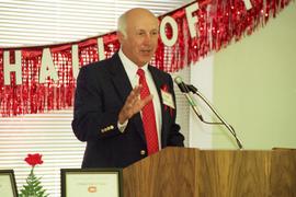 Lloyd Pallansch at the St. Cloud State University Athletic Hall of Fame induction ceremony