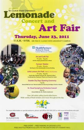 Lemonade Concert and Art Fair poster, St. Cloud State University