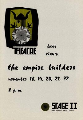 The Empire Builders theatre production poster, St. Cloud State University