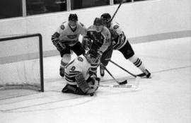 St. Cloud State hockey player Tony Schmalzbauer during a game against Northern Michigan University