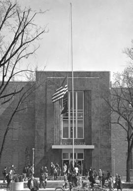 Stewart Hall (1948), exterior, St. Cloud State University