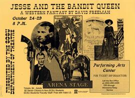 Jessie and the Bandit Queen theatre production poster, St. Cloud State University