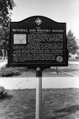 Mitchell and Whitney Houses historic marker, St. Cloud State University