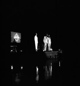 John Denver, Mike Kobluk, and David Boise of the Mitchell Trio perform at Halenbeck Hall (1966), St. Cloud State University