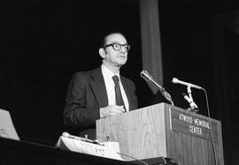 Alan Greenspan speaks at the Economics Winter Institute, St. Cloud State University